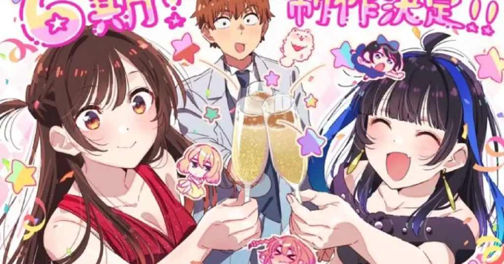 Season 6's announcement illustration image via twitter/@kanokari_anime