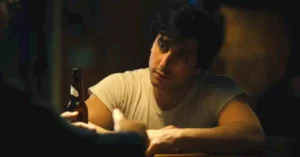 Anthony Ippolito as Sylvester Stallone Image via YouTube @AmazonMGMStudios and @imdb 52kb I Play Rocky Trailer Shows Sylvester Stallone Fighting to Star in His Own Movie