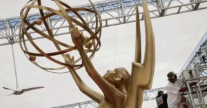 LOS ANGELES CA AUGUST 22 2014 Crews set up the red carpet area around L.A. Live in downtown Lo Source Getty 55kb 2026 Emmy Nominations: ‘The Pitt’ Dominates, Netflix and Taylor Sheridan Shows Snubbed