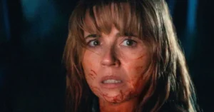 Linda Cardellini as Pamela Image via Peacock ‘Crystal Lake’ Sets October Release Date, Brings Back Pamela Voorhees in ‘Friday the 13th’ Prequel Series
