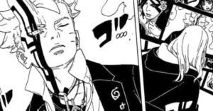 Still from the manga Boruto Two Blue Vortex Source Shueisha 44kb Boruto Two Blue Vortex Chapter 36: Sarada Gets Kidnapped and Momoshiki’s Return Looks Certain
