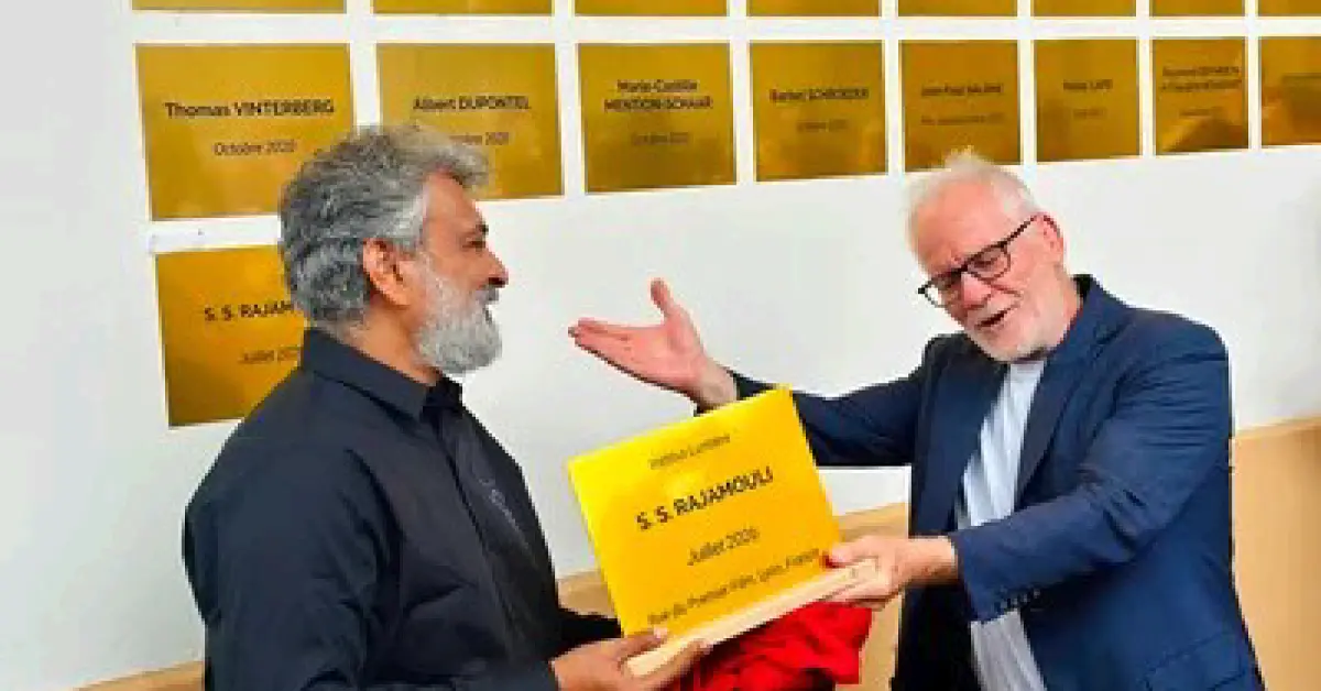 SS Rajamouli Honored with Permanent Plaque at France's Institut Lumière Alongside Martin Scorsese and Quentin Tarantino