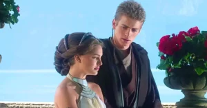 Anakin and Padme in Star Wars Episode II Attack of the Clones Image Via YouTube @Star Wars 66kb Hayden Christensen Pitches Star Wars Reunion With Prequel Cast: ‘You Could Get the Band Back Together’