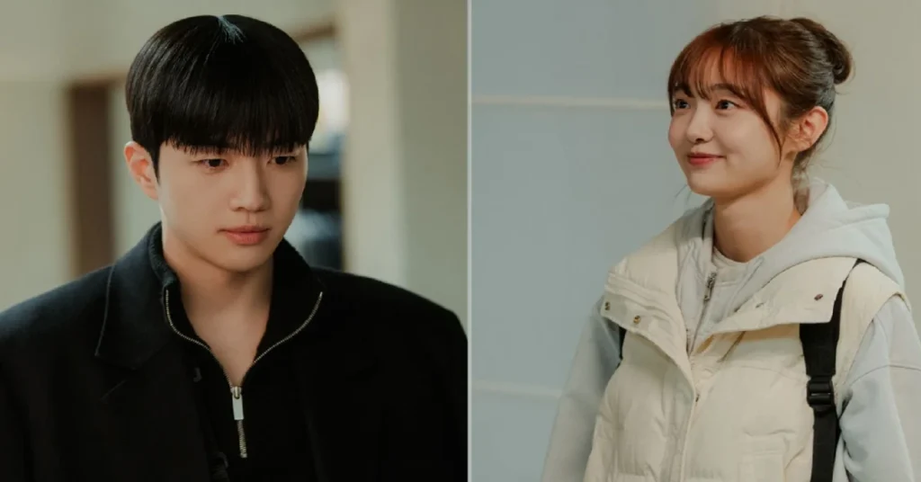 Ha-gi and Da-reum in My Bias, My Boss (Image via X/@CJnDrama)