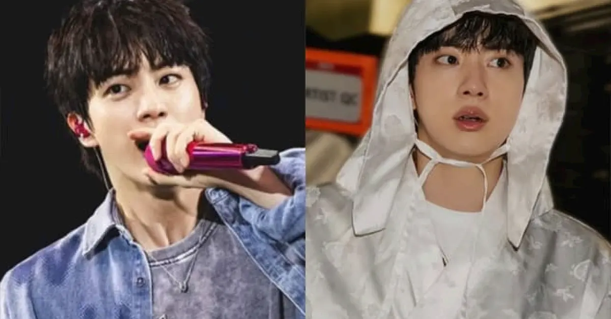 Jin Image via Instagram @bts.bighitofficial 42kb BTS’s Jin Turns Into Real-Life Woody, Sends Fans Into a Frenzy During Arlington Concert