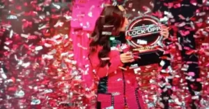 Shreya Kalra lifts the trophy of Lock Upp season 2. 70kb Shreya Kalra Lock Upp 2 Winner? Ektaa Kapoor Gives Sharp Reply to Rumours