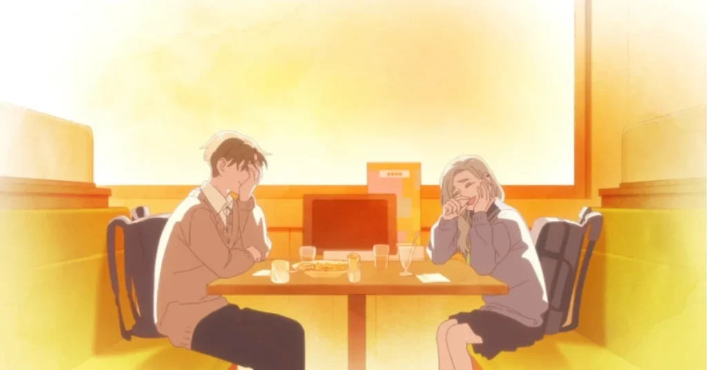 Still from the anime You and I Are Polar Opposites - Source: Lapin Track