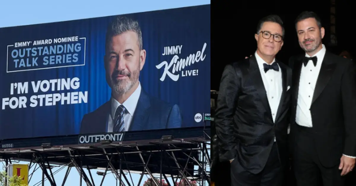Stephen Colbert Endorses Jimmy Kimmel for Emmy Despite Being a Rival in Same Category