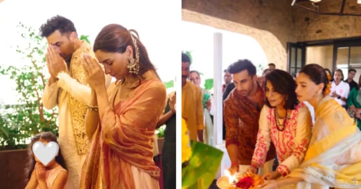 Alia Bhatt shares pictures from Ganesh Chaturthi celebrations at her home. 1 Alia Bhatt Shares Ganesh Chaturthi 2026 Recap: Ranbir Kapoor Performs Aarti, Raha Draws the Idol