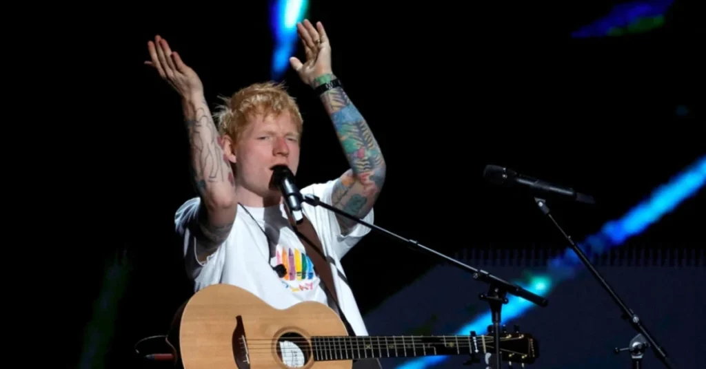 Ed Sheeran performs tonight with no support acts after Macklemore exit; resale tickets drop to $42.