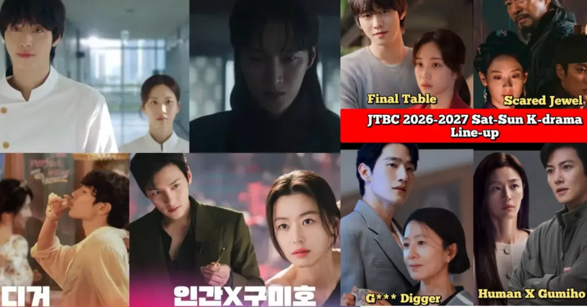 JTBC Announces 2026-2027 K-Drama Lineup with Star-Studded Cast Including Jun Ji Hyun, Ji Chang Wook, and Ahn Hyo Seop