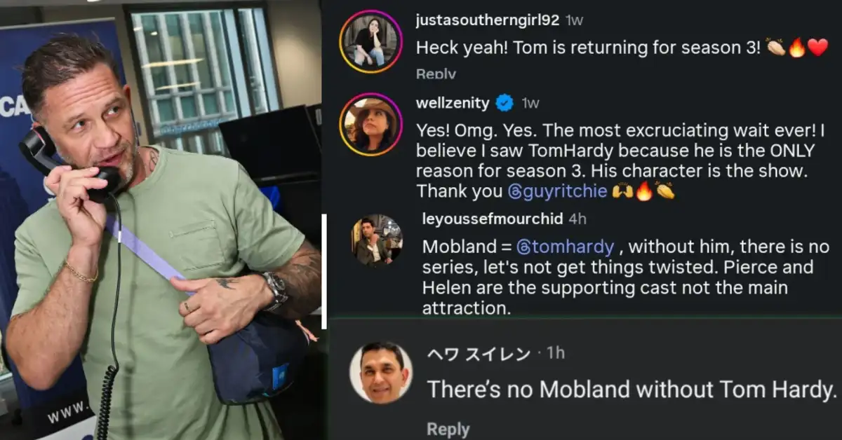 image 96 Fans Rally Behind Tom Hardy as he Shuts Down MobLand Season 2 Feud Rumors