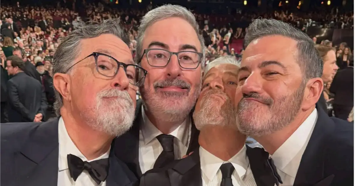 Jimmy Kimmel’s Bearded Selfie With Late Night Hosts At Emmys 2026 Leaves Fans Asking Where Seth Meyers Is: Recap, Fan Reactions And More