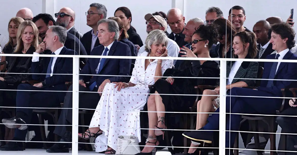 nexus image 67kb 2026 09 30T151149.421 Dior Spring Summer 2027 Show: Rihanna and Jennifer Lawrence Watch Bras Take Over Paris Runway