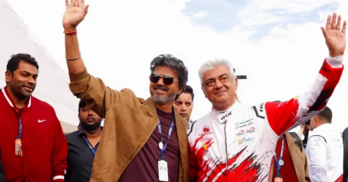 Ajith Kumar Races at Silverstone Le Mans Cup as Vijay Flags Off Event, Commentators Call Them India Brad Pitt and Tom Cruise