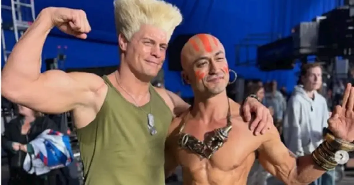 Vidyut Jammwal with Cody Rhodes on the set of Street Fighter. 47kb Vidyut Jammwal Says Street Fighter Co-Stars Know More About Kalaripayattu Than Many Indians; Hollywood Debut Releases October 16