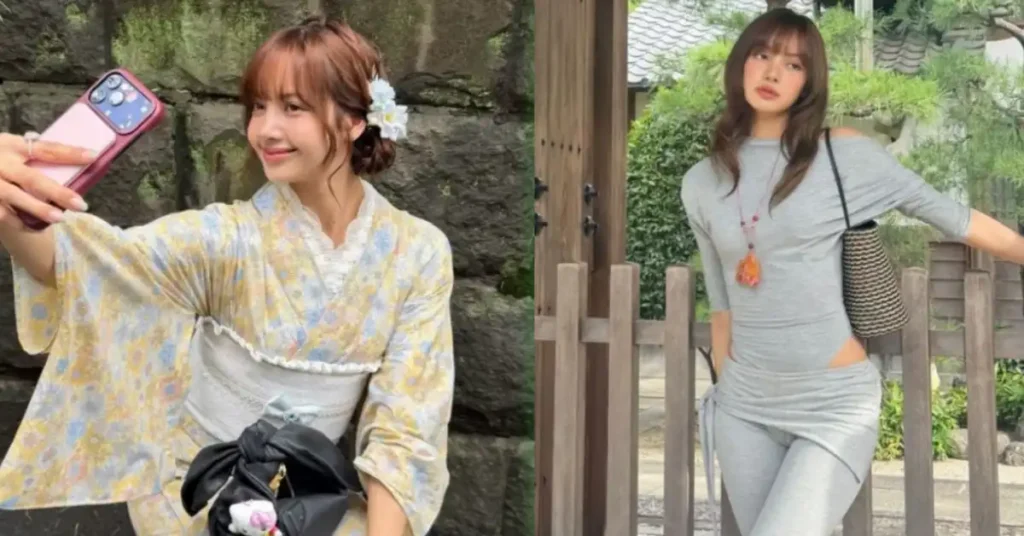 image 2026 10 19T022233.430 BLACKPINK Lisa Japan Trip Fashion: Kimono, Cutout Bodysuit and Louis Vuitton Bags Steal the Spotlight