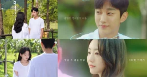 Cho Yi Hyun and Jin Young Share an Unexpected First Meeting in Summer Vacation Stills, Premiering October 26 on Wavve
