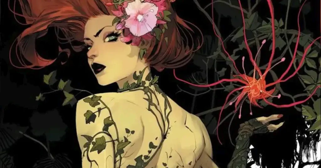 Poison Ivy in the comics | Image Via; YouTube/DC